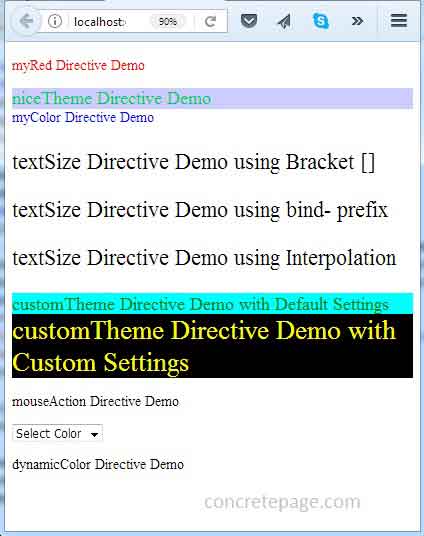 Angular Custom Attribute Directive Examples
