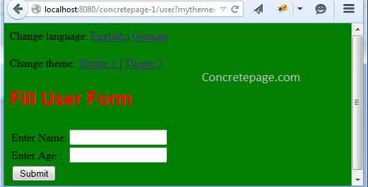 Spring MVC Themes Tutorial and Example with ThemeResolver using  Annotation
