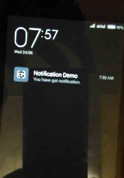 Android Notification Example with Vibration, Sound, Action and Big View