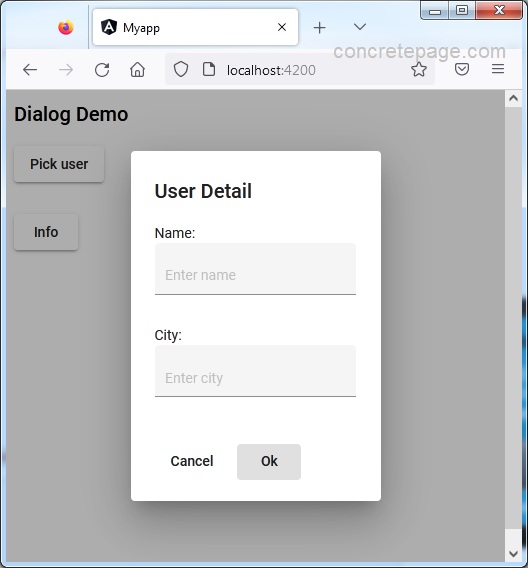 Angular Material Dialog in Same Component with ng-template