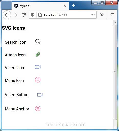 Angular Material SVG Icon