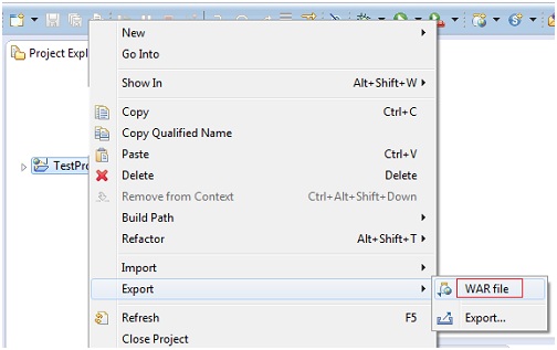 How to Export and Import WAR File in Eclipse