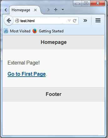jQuery Mobile Pages  Example