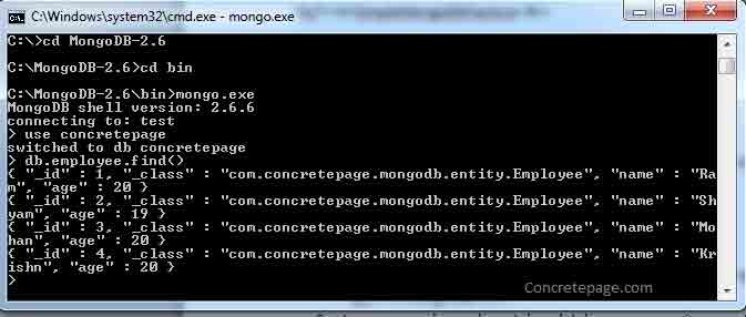 Spring 4 + MongoDB  + Gradle  Integration Annotation Example