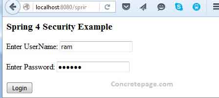 Spring 4 MVC Security Custom Login Form and Logout Example with CSRF protection using Annotation and XML Configuration