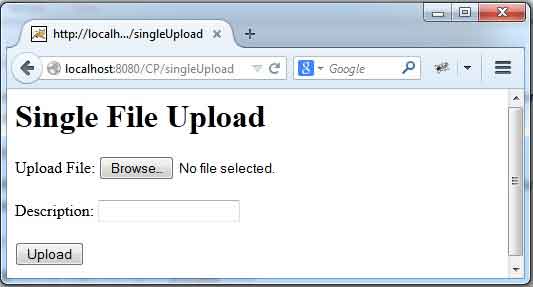 Spring 4 MVC  Single and Multiple File Upload  Example  with Tomcat