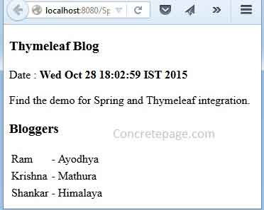 Spring 4 MVC + Thymeleaf  Annotation Integration Tutorial with Internationalization Example using SpringTemplateEngine and ThymeleafViewResolver