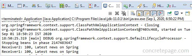 Spring JMS XML Configuration Example