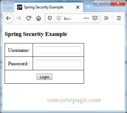 Spring Security LDAP Authentication Example