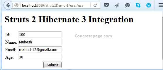 Struts 2 + Hibernate 3 Integration with Full-Hibernate-Plugin using @SessionTarget and @TransactionTarget Annotation Example