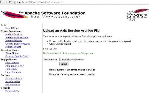 Axis2 Code First Approach Web Services in Java