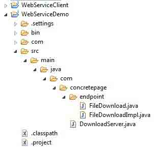Download file Using JAX-WS Web Service in Java